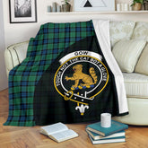 Graham of Menteith Ancient Tartan Crest Blanket Wave Style
