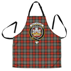 MacLachlan Weathered Tartan Crest Apron
