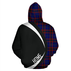 Home Modern Tartan Crest Zipper Hoodie - Circle Style