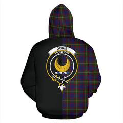 Durie Tartan Crest Zipper Hoodie - Half Of Me Style