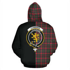 Cumming Hunting Modern Tartan Crest Zipper Hoodie - Half Of Me Style