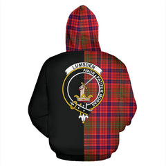 Lumsden Modern Tartan Crest Zipper Hoodie - Half Of Me Style