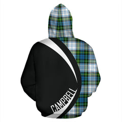 Campbell Dress Tartan Crest Zipper Hoodie - Circle Style