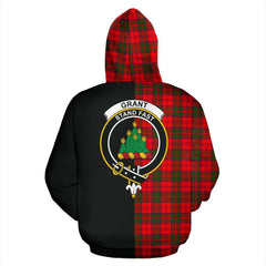 Grant Modern Tartan Crest Zipper Hoodie - Half Of Me Style