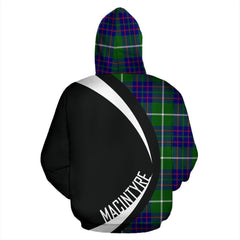 MacIntyre Hunting Modern Tartan Crest Hoodie - Circle Style