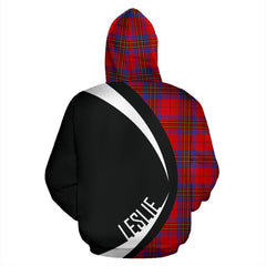 Leslie Modern Tartan Crest Zipper Hoodie - Circle Style