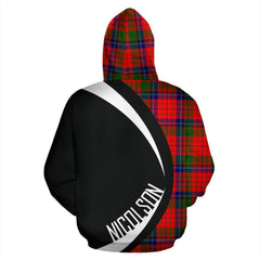 Nicolson Modern Tartan Crest Hoodie - Circle Style