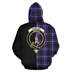 Dunlop Modern Tartan Crest Zipper Hoodie - Half Of Me Style