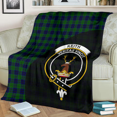 Keith Modern Tartan Crest Blanket - 3 Sizes