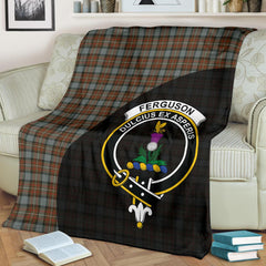 Fergusson Weathered Tartan Crest Blanket - 3 Sizes