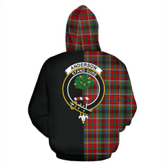 Anderson of Arbrake Tartan Crest Zipper Hoodie - Half Of Me Style