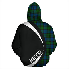 MacKay Modern Tartan Crest Zipper Hoodie - Circle Style