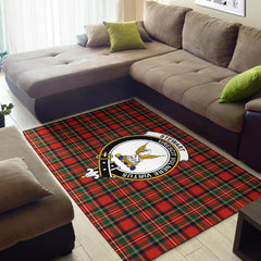 Stewart (High Stewards) Tartan Crest Area Rug