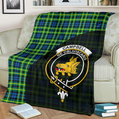 Campbell of Breadalbane Ancient Tartan Crest Blanket Wave Style