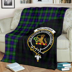 MacThomas Modern Tartan Crest Blanket Wave Style