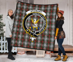 Stewart Dress Tartan Crest Quilt - SP