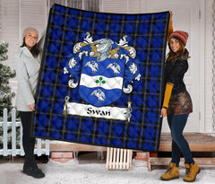 Swan Family Tartan Crest Quilt - SP