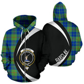 Barclay Hunting Ancient Tartan Crest Zipper Hoodie - Circle Style