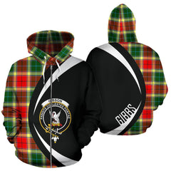 Gibbs Tartan Crest Zipper Hoodie - Circle Style