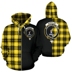 Barclay Dress Modern Tartan Crest Zipper Hoodie - Half Of Me Style