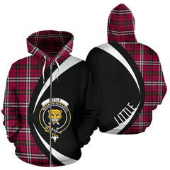 Little Tartan Crest Zipper Hoodie - Circle Style