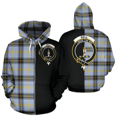 Bisset Tartan Crest Zipper Hoodie - Half Of Me Style