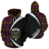 Carnegie Modern Tartan Crest Hoodie - Circle Style