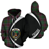 Crosbie Tartan Crest Zipper Hoodie - Circle Style