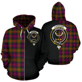 Carnegie Modern Tartan Crest Zipper Hoodie - Half Of Me Style