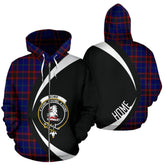 Home Modern Tartan Crest Zipper Hoodie - Circle Style