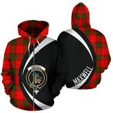 Maxwell Modern Tartan Crest Zipper Hoodie - Circle Style