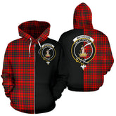 Matheson Modern Tartan Crest Zipper Hoodie - Half Of Me Style