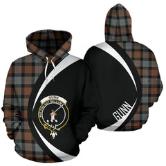 Gunn Weathered Tartan Crest Hoodie - Circle Style