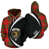 Hay Modern Tartan Crest Hoodie - Circle Style