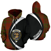 Drummond Tartan Crest Zipper Hoodie - Circle Style
