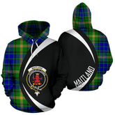 Maitland Tartan Crest Hoodie - Circle Style