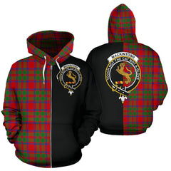 MacKintosh Modern Tartan Crest Zipper Hoodie - Half Of Me Style