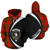 Livingstone Modern Tartan Crest Hoodie - Circle Style