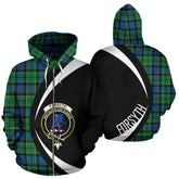 Forsyth Ancient Tartan Crest Zipper Hoodie - Circle Style