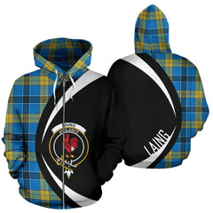 Laing Tartan Crest Zipper Hoodie - Circle Style