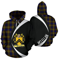 McLellan Modern Tartan Crest Hoodie - Circle Style