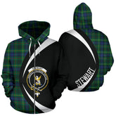 Stewart Hunting Modern Tartan Crest Zipper Hoodie - Circle Style