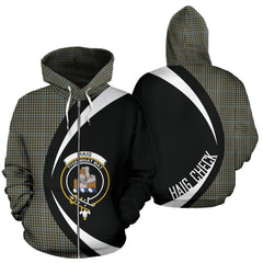 Haig Check Tartan Crest Zipper Hoodie - Circle Style