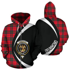 Drummond Modern Tartan Crest Zipper Hoodie - Circle Style