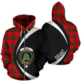Grant Modern Tartan Crest Zipper Hoodie - Circle Style