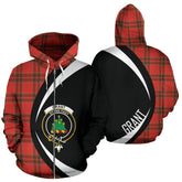 Grant Weathered Tartan Crest Zipper Hoodie - Circle Style