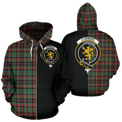 Cumming Hunting Ancient Tartan Crest Zipper Hoodie - Half Of Me Style