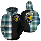 Campbell Dress Ancient Tartan Crest Zipper Hoodie - Half Of Me Style