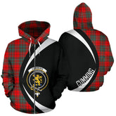 Cumming Modern Tartan Crest Zipper Hoodie - Circle Style