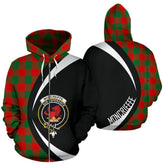 Moncrieffe Tartan Crest Zipper Hoodie - Circle Style